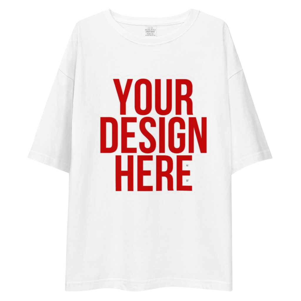 oversized custom logo printing t shirt